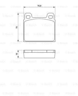 ГАЛЬМІВНІ КОЛОДКИ, ДИСКОВІ BOSCH 0986460111