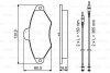 Колодки гальмівні дискові CITROEN Xantia -01 BOSCH 0 986 461 757 (фото 8)