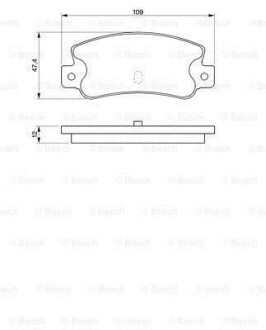 A_Колодки гальмівні дискові ALFA ROMEO 164/FIAT Croma90 -98 BOSCH 0986461770