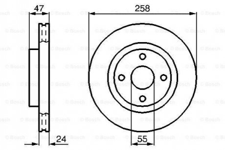 Тормозной диск BOSCH 0 986 478 989 (фото 1)