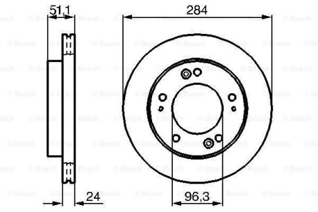 Диск тормозной BOSCH 0 986 479 020