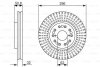 Тормозной диск BOSCH 0 986 479 485 (фото 1)