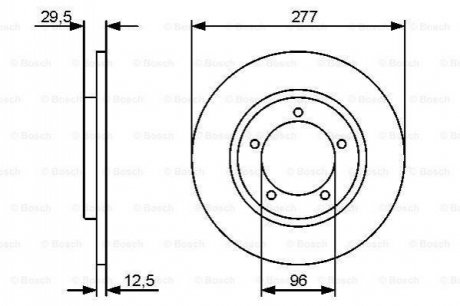 Диск тормозной BOSCH 0986479487