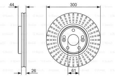 Диск гальм. передн. RENAULT Scenic -03 BOSCH 0986479668