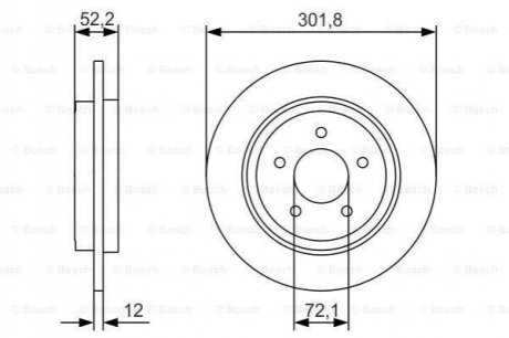 Тормозной диск BOSCH 0 986 479 A53 (фото 1)