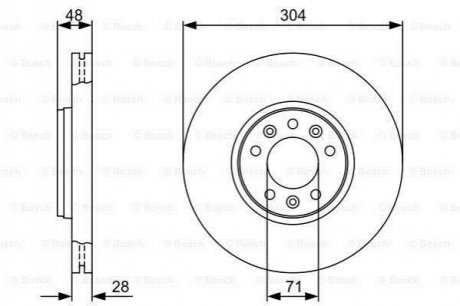 Тормозной диск BOSCH 0 986 479 C53 (фото 1)