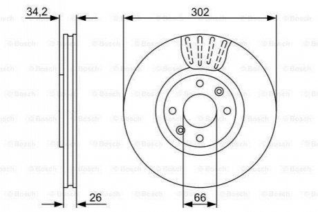 Тормозной диск BOSCH 0 986 479 C72