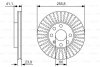 Диск тормозной BOSCH 0 986 479 R76 (фото 1)