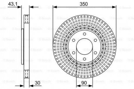 Диск тормозной BOSCH 0 986 479 V51