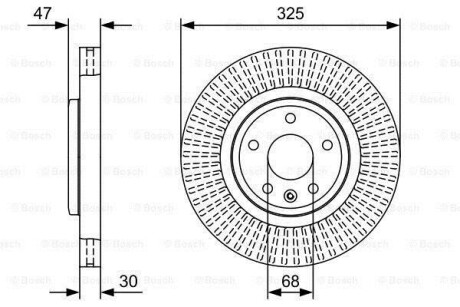 Диск гальмівний BOSCH 0 986 479 W52