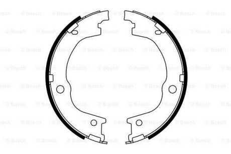 Гальмівні колодки ручного гальма Trajet BOSCH 0986487780