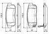 Гальмівні колодки задн. MAZDA RX8, NISSAN BOSCH 0986494223 (фото 1)