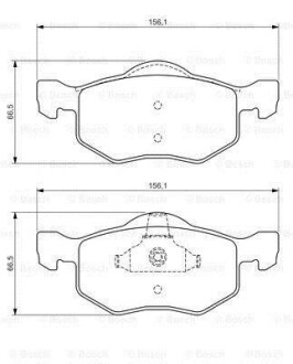 Колодки гальмівні дискові BOSCH 0 986 494 361