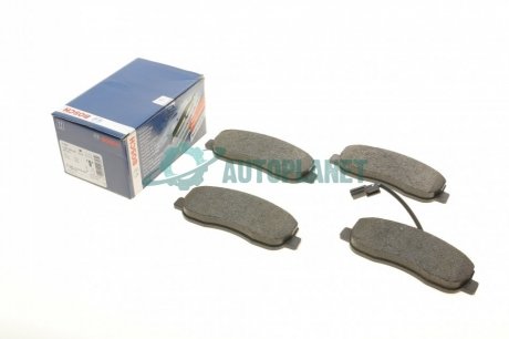 Комплект гальмівних колодок (передніх) Renault Master/Opel Movano 10- BOSCH 0 986 494 498 (фото 1)