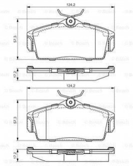 Тормозные колодки, дисковые. BOSCH 0 986 495 070 (фото 1)