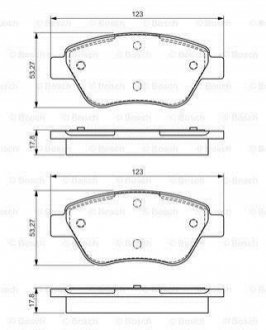 Гальм. кільк. пров., Fiat Doblo / Panda, 2001 - 2005 BOSCH 0 986 495 102 (фото 1)