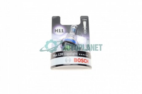 Автолампа H11 12V 55W PGJ19-2 Gigalight +120% BOSCH 1 987 301 133