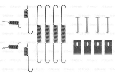 Монтажний к-кт. гальм. колод. MAZDA 323 III -93 BOSCH 1987475169