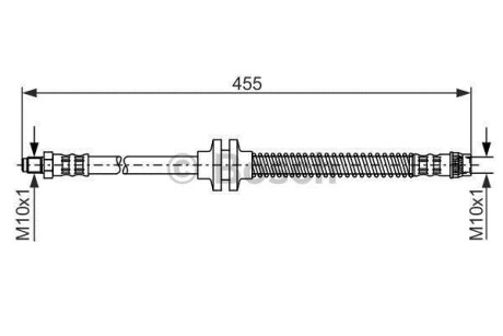 Шланг гальмівний передн. RENAULT Megane II -05 BOSCH 1987476126