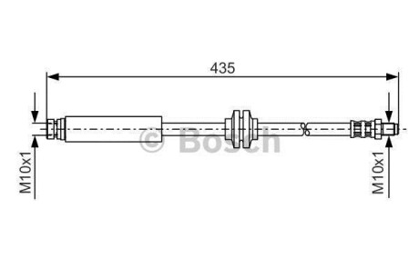 Шланг гальмівний задн. Ford Focus II 07-, C-Max 07-. BOSCH 1987476182
