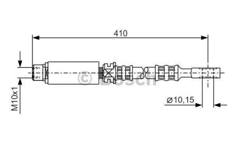 Шланг гальмівний передн. Opel Astra F G 94-05 BOSCH 1987476805