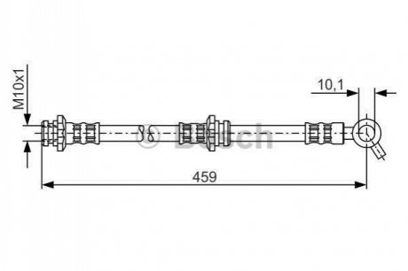 Тормозной шланг NISSAN Vanette ''2,0''87-94 BOSCH 1987476958