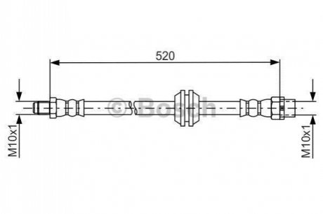 Тормозной шланг MINI Countryman 'F'1,6-2,0'10>> BOSCH 1987481680