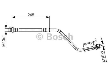Шланг гальм. задн. прав. KIA VENGA 10- BOSCH 1987481717