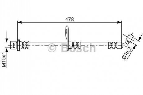 Тормозной шланг SUBARU Forester RR RR07-12 BOSCH 1987481814