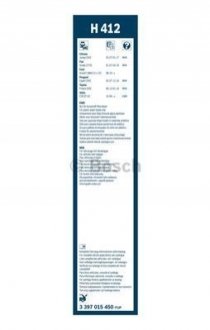 Щітка склоочисника (задня) (400mm) Citroen Jumpy/Fiat Scudo/Peugeot Expert 07- BOSCH 3 397 015 450