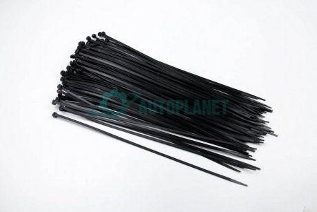 Хомут пластиковый BLACK 4,8 X 370 (100 шт) BOSMA 0065 (фото 1)