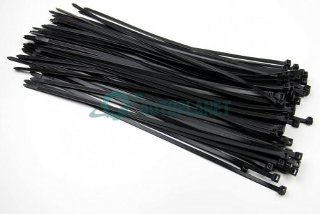 Хомут пластиковий BLACK 7,6 X 450 (100 шт) BOSMA 4940 (фото 1)