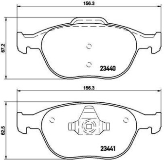 Гальмівні колодки дискові BREMBO P24 058