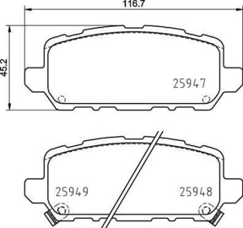 Колодки гальмівні дискові BREMBO P28090