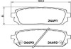 Колодки гальмівні дискові (комплект 4 шт) BREMBO P30040 (фото 1)