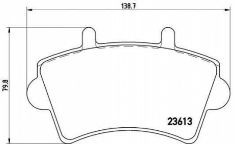 Гальмівні колодки дискові BREMBO P59 039