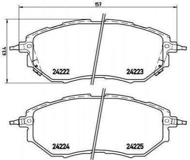 Тормозные колодки Xtra BREMBO P78017X (фото 1)