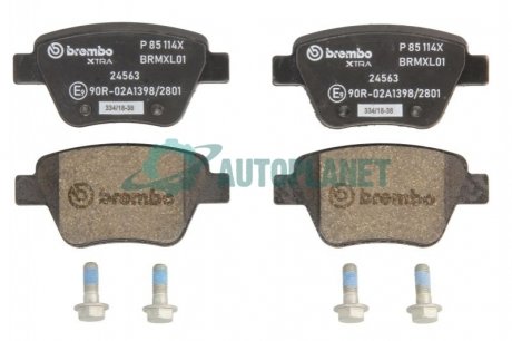 Тормозные колодки Xtra BREMBO P 85 114X