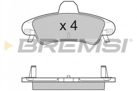 Тормозные колодки зад. Ford Mondeo 93-00 (bendix) (115,7x53,7x14,7) BREMSI BP3188