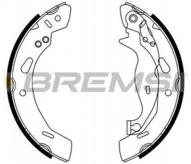 Гальмівні колодки зад. Ford Fiesta VI 08- (TRW) BREMSI GF0249 (фото 1)