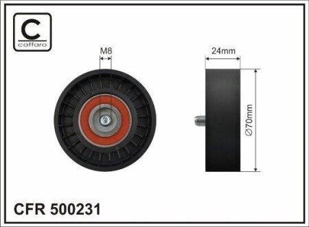 Натяжний ролик CAFFARO 500231