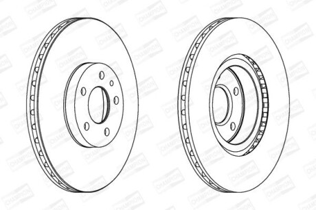 Диск гальмівний CHAMPION 561520CH (фото 1)