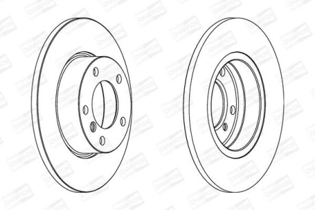 Гальмівний диск CHAMPION 561550CH