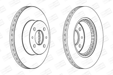 Гальмівний диск CHAMPION 561592CH