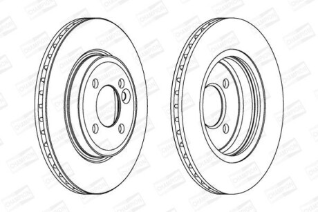 Гальмівний диск CHAMPION 562139CH