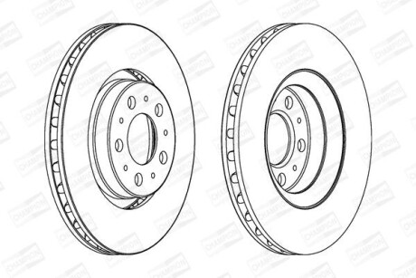 Диск гальмівний CHAMPION 562173CH