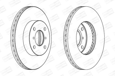 Гальмівний диск CHAMPION 562179CH