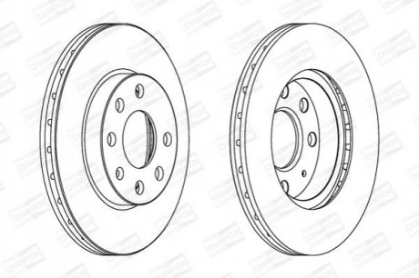 Гальмівний диск CHAMPION 562290CH