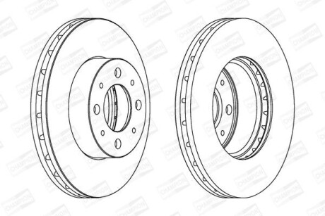 Гальмівний диск CHAMPION 562296CH