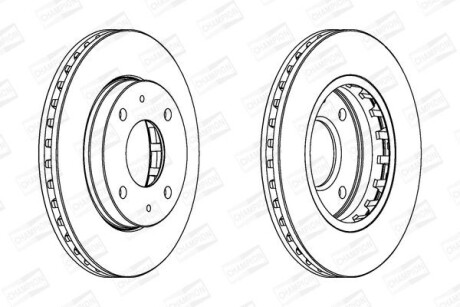 Гальмівний диск CHAMPION 562459CH
